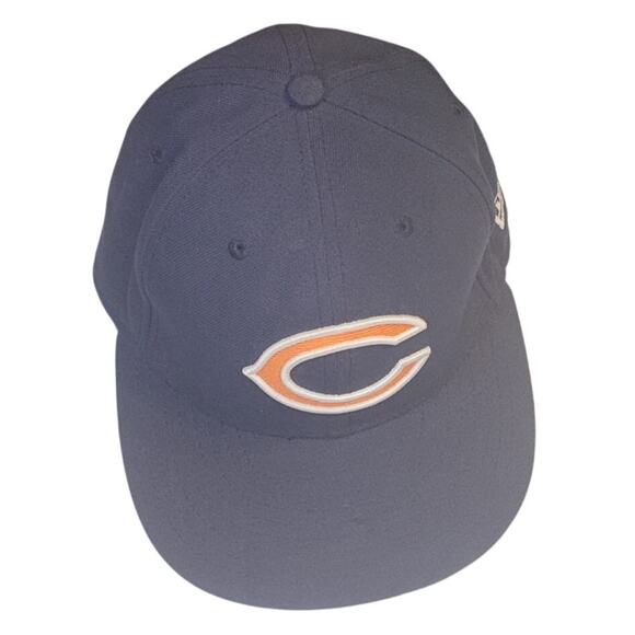 Chicago Bears NFL "GSH" Navy Fitted Hat New Era 59FIFTY Size 6 7/8 EUC - Picture 2 of 8